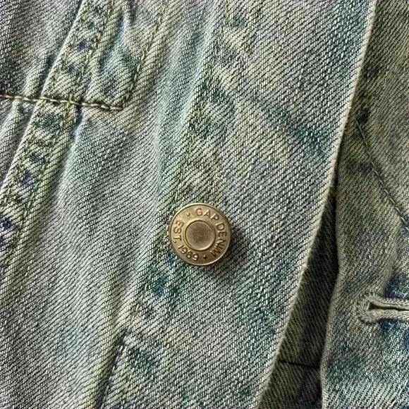 GAP X Star Wars Millennium Falcon Embroidered Faded Denim Vest Youth XL - Picture 4 of 9